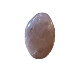 Natural Rose Quartz Freeform Standing Crystal – 4" Polished Stone – 20 oz